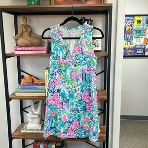 Lilly Pulitzer smocked house dress or beach cover up.  Size Medium